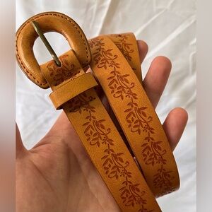 Atmosphere Leather Embossed Belt